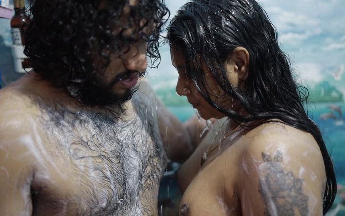 Step Sister and Step Brother Bath Romance in Bathroom the Wet Sex in Bedroom, Vaishnavy and Sharun Raj Bath and Hot Sex Romance