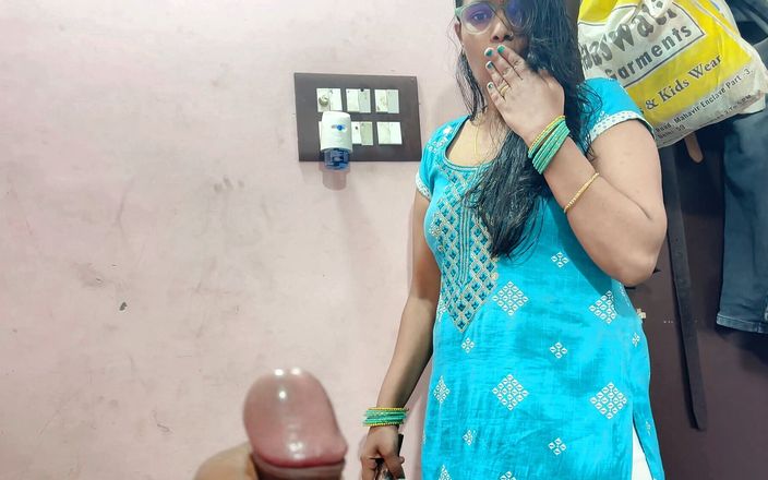 Stepmother Pinki Caught Her Stepson Naked, She Help for Tight Pennis and Cumshot in Mouth.