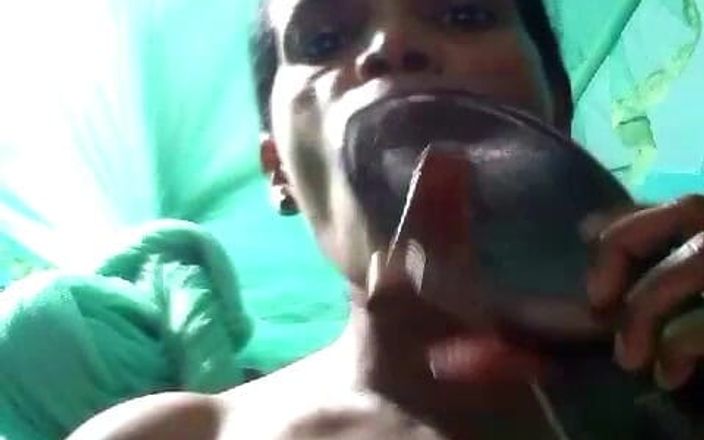 Tamil Slave MILF Cleaned Shoes and I Spit in His Mouth