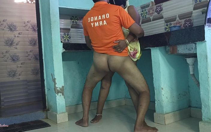 Telugu House Wife Doggy Style Anal Fucking in Kitchen with Husband Dirty Talks for Sex Telugu-fuckers