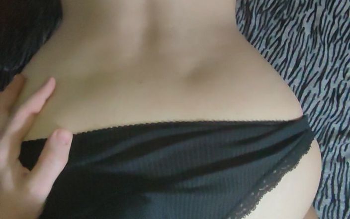 The Hole Was Covered with an Anal Plug, I Had to Fuck My Panties and Rub My Cock Against My Asshole