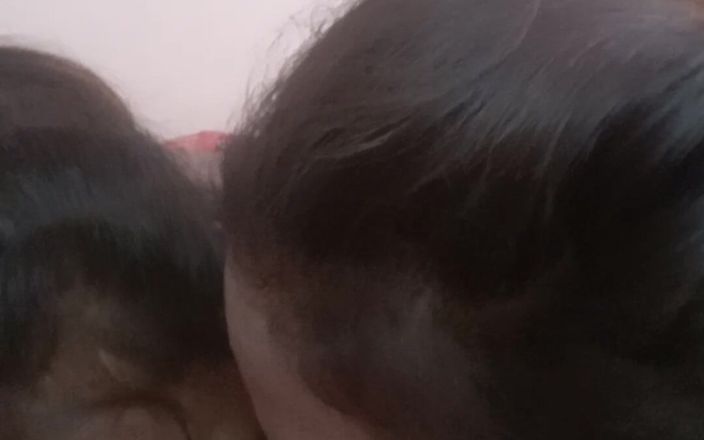 Threesome Blowjob with Asian Girl Girlfriend