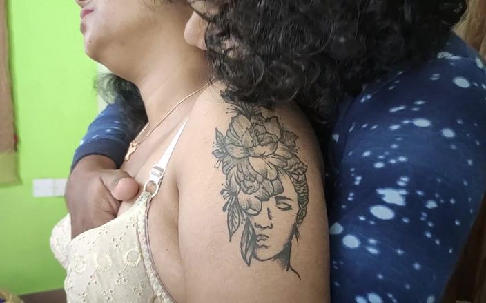 Under Skirt and Bra Hot Romance with Bra Removal and Hot Boobs Suck Press Romance of Vaishnavy and Sharun Raj, Mallu Hot Couple