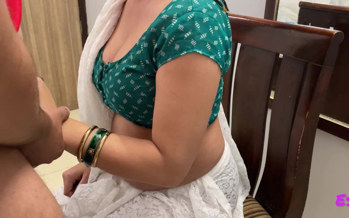 While Teasing and Joking with Aunty, He Pressed Her Boobs and Fuck Her