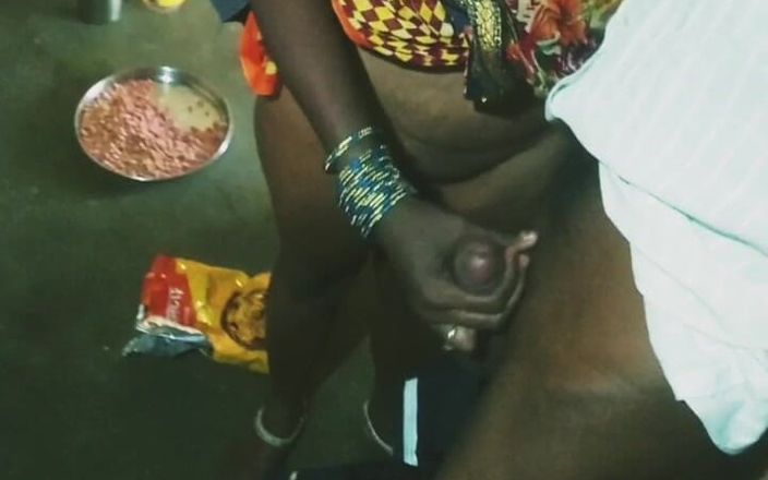 Wife Big Bobs Show Hand Job